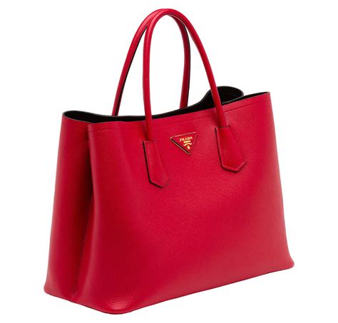 Prada: Red Small Double Bag 